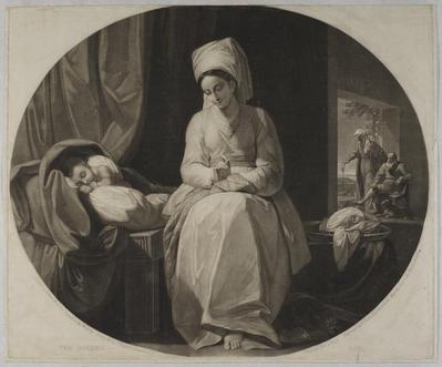 Golden Age mezzotint print, 1777