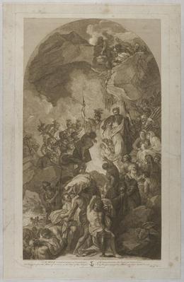 St. Paul Shaking the Viper from His Hand after the Shipwreck print, 1791