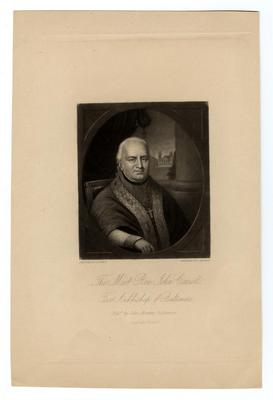 Reverend John Carroll lithograph, circa 1810