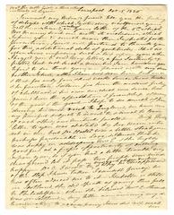 Margaret Clark Greene correspondence to Christine Williams Biddle, 1836 [October]