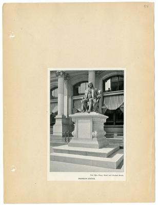 Franklin Statue, Post Office Plaza, 1910