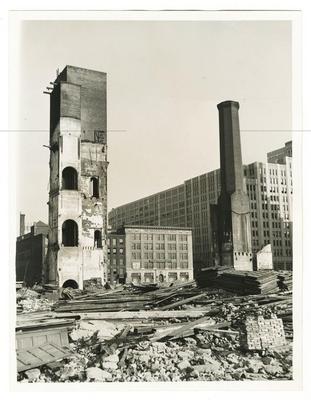 Baldwin Locomotive Works demolition photograph, 1937