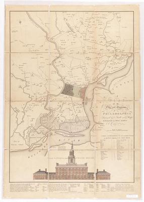 Plan of the City and Environs of Philadelphia reprint, 1847