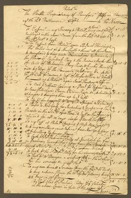 Thomas Noxon Pennsylvania-Maryland boundary dispute documents, 1740