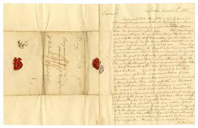 James Allen correspondence to Benjamin Chew, 1763-1764