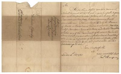 Joseph Champion business correspondence to William Logan, 1765-1768