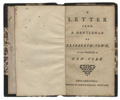 A Letter from a Gentleman pamphlet, 1764