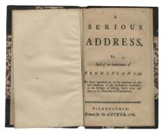 A Serious Address pamphlet, 1764