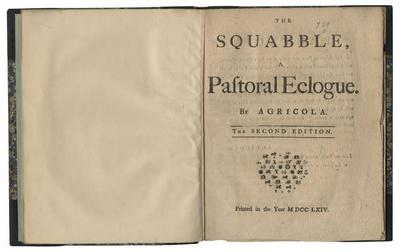 The Squabble a Pastoral Eclogue pamphlet, 1764 [Second Edition]