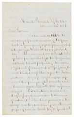 John R. S. Coulter letter to Governor Henry A. Wise, 1859 [concerning John Brown's body]