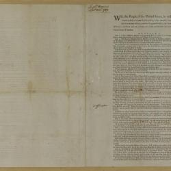 United States Constitution second manuscript draft by James Wilson, 1787