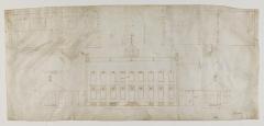 Drawing of the Old State House, 1732