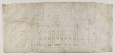 Drawing of the Old State House, 1732