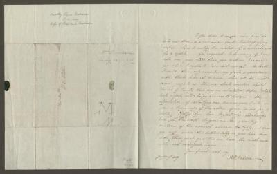 Dolley Madison letter to W. C. Preston, 1839