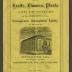 Catalogue of the Fruits, Flowers, Plants, and Depositors at the Exhibition of the Pennsylvania Horticultural Society, to be held at Horticultural Hall, Broad Street, below Locust, Philad'a, September 12th, 13th, 14th, & 15th, 1871.