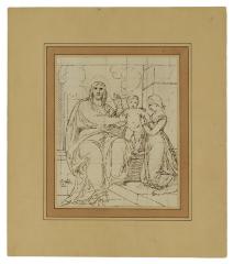 Christ showing a little Child as the Emblem of Heaven drawing, 1810