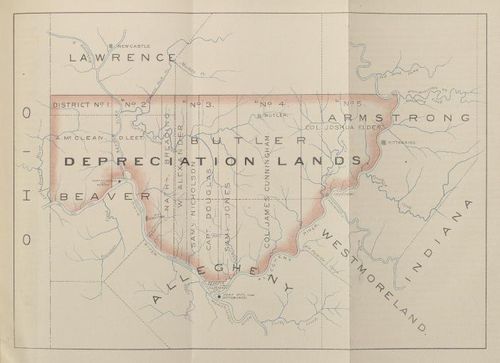 Depreciation Lands map, 1892