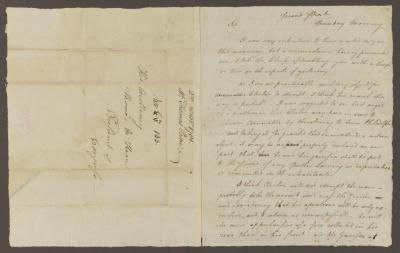 Thomas Paine letter to Thomas McKean, October, 1781