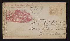 Athletic Base Ball Club letters to the Pythian Base Ball Club, 1868