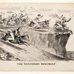 True Issue or That's What's the Matter political cartoon, 1864