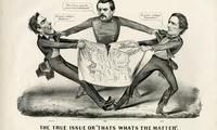 True Issue or That&#039;s What&#039;s the Matter political cartoon, 1864