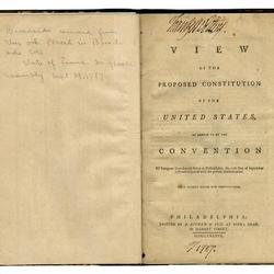 United States Constitution, Supplement to the Independent Journal Saturday September 22, 1787