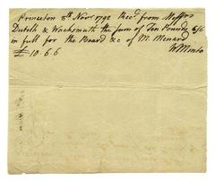 Dutilh and Wachsmuth papers - Bills, receipts, and invoices (1792) [Folder II]