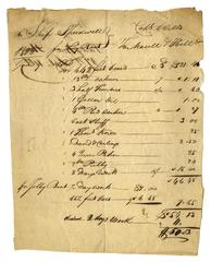 Dutilh and Wachsmuth papers - Bills, receipts, and invoices (1806) [Folder II]