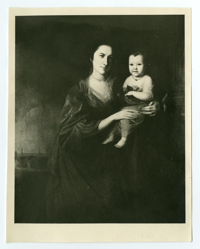 Mary Norris and Sally Dickinson portrait [photograph copy of painting]