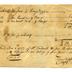 Friederich Weiser: Receipt (June 1, 1757); James Patterson to Conrad Weiser (June 2, 1757)