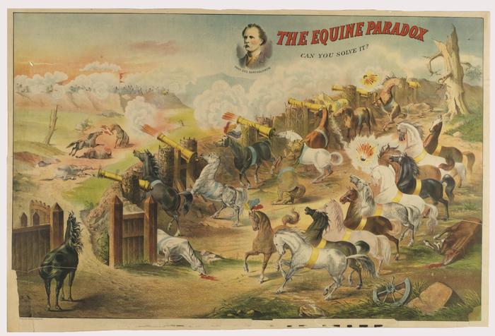 The Equine Paradox, Can You Solve It? poster, 1880