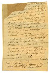 James Burd letter fragment to Conrad Weiser, 1757