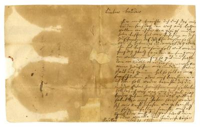 Frederick Weiser to Samuel Weiser (October 21, 1766); Account between Thomas Lincoln and Samuel Weiser (undated)