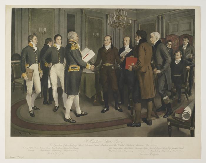 Hundred Years Peace: The Signature of the Treaty of Ghent between Great Britain and the United States of America, December 24, 1814