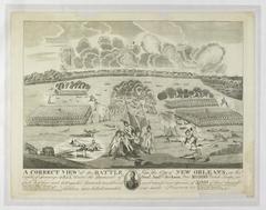 Correct View of the Battle Near the City of New Orleans, on the Eighth of January 1815, Under the Command of General Andrew Jackson, undated