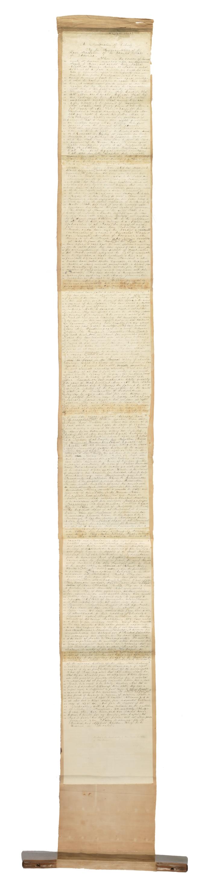 A Declaration of Liberty by the Representatives of the Slave Population of the United States of America