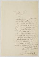 Letter from Joel R. Poinsett to Jose Miguel de Carrera