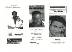 African Immigrants Project ephemera related to social events, 1999 - 2001