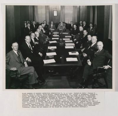 Albert M. Greenfield in Boardroom of Bankers Securities