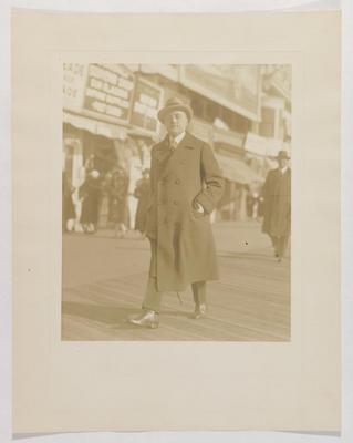 Albert M. Greenfield on Atlantic City boardwalk, 1930