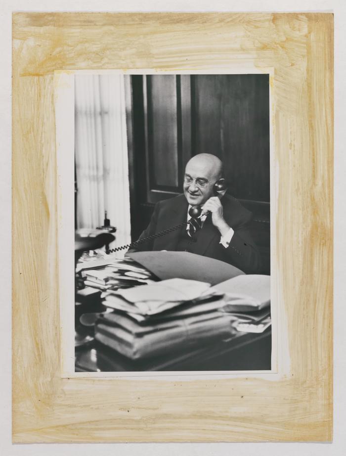 Albert M. Greenfield on an office telephone