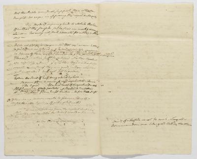 John Dickinson manuscript notes, circa 1774