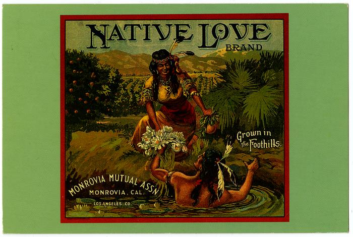 Postcard, Native Love Brand, Monrovia Mutual Association 