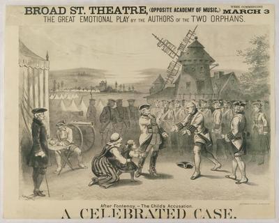 A Celebrated Case theatrical poster, 1894