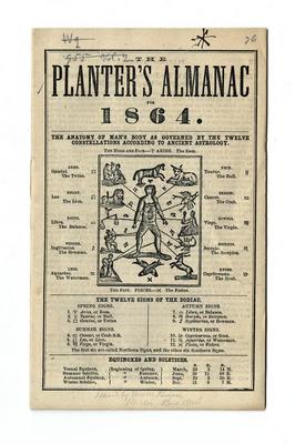 Planter's almanac for 1864