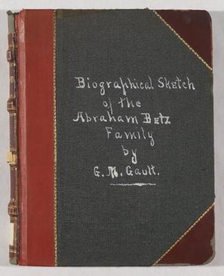 Biographical Sketch of the Abraham Betz Family copy, 1915