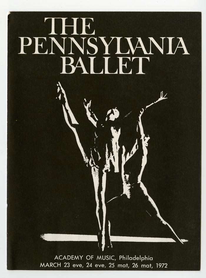 Pennsylvania Ballet program, 1972