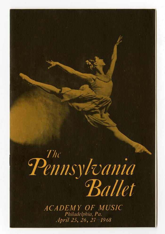 Pennsylvania Ballet program, 1968