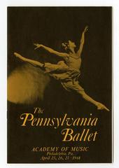 Pennsylvania Ballet program, 1968