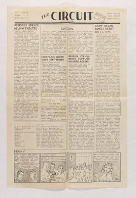 Camp newspapers: "Kregie Times" (8 February 1944);"The Circuit" (10 April 1944?)